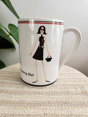 The Girls The T Company Santa Barbara Shopping Girl Coffee Cup Mug